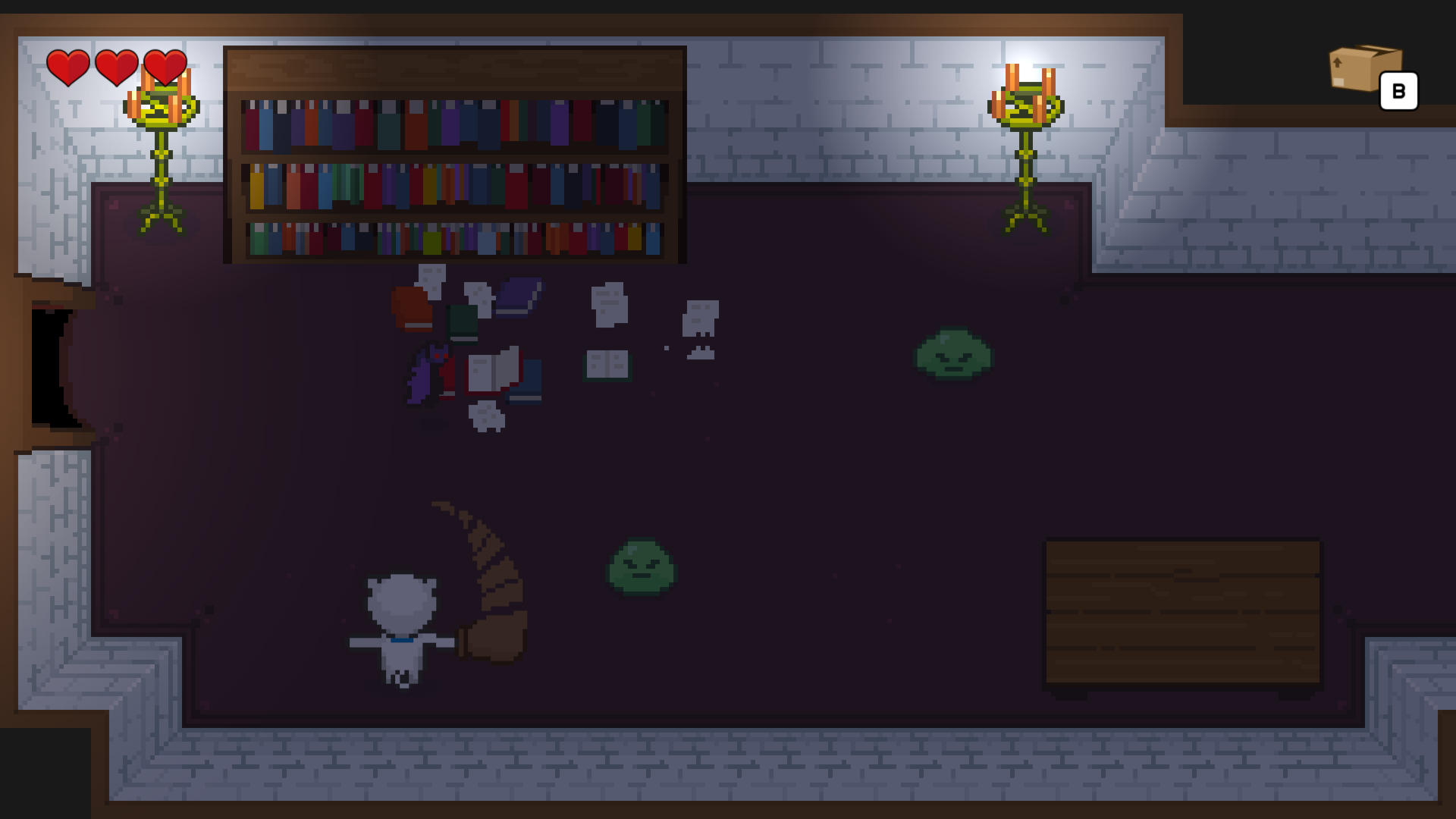 There are monsters in the library.